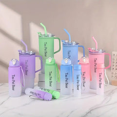 3pcs Bottle Set With Straw